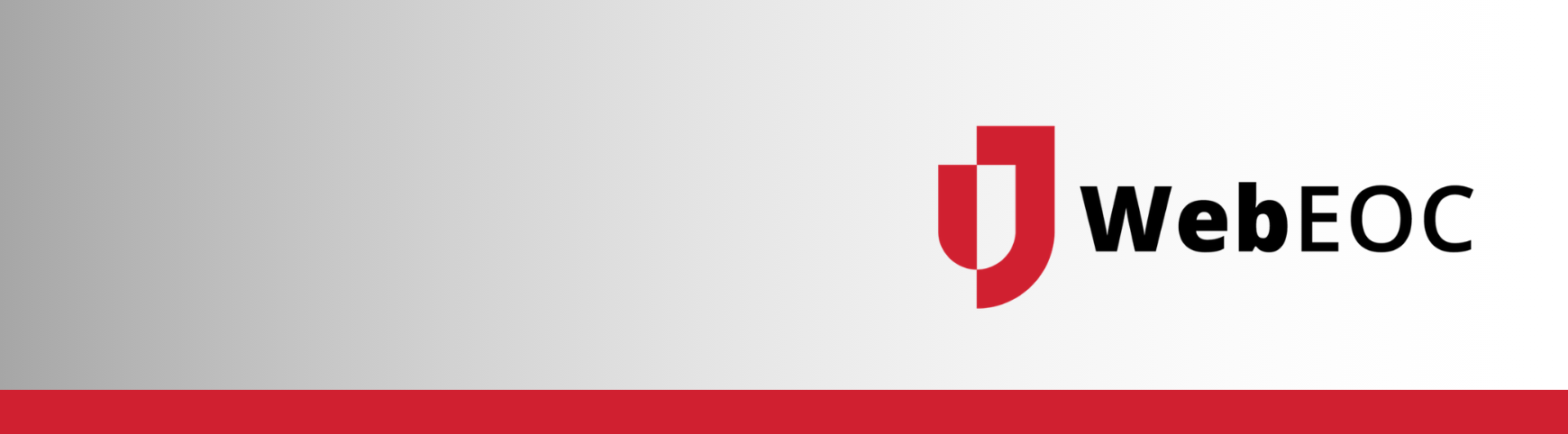 WebEOC Final Banner image 2026, featuring WebEOC logo